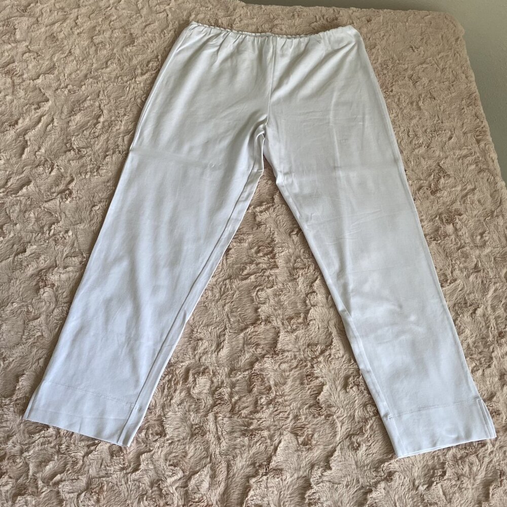Soft Surroundings Womens XL XLarge Ivory White Casual Pants